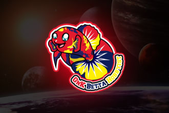 create vector betta fish logo