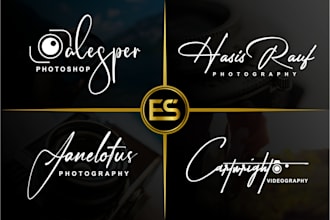 do signature logo photography or watermark design