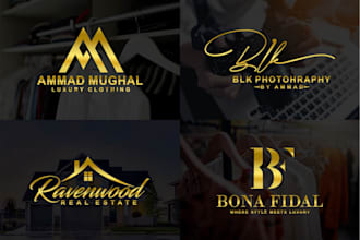 create modern minimalist and luxury logo design