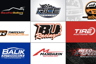 do automotive car racing team logo