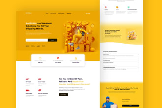 design modern  unique landing page web and uiux design