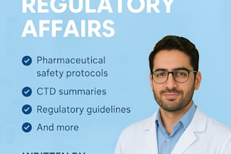 write professional articles on medical and regulatory affairs by a pharmacist