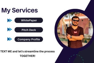 do attractive company profile and pitch deck