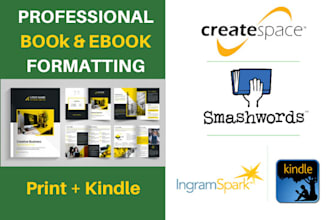 do ebook formatting and paperback for kindle