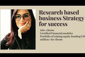 provide a startup business strategy and financial model