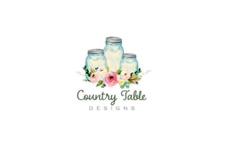 design floral flower shop logo