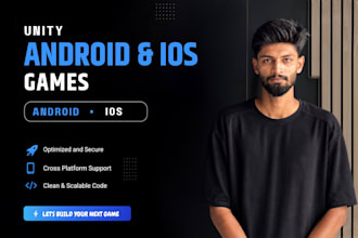 create a professional unity game for android, ios, and PC
