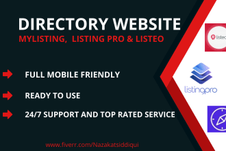 develop business directory website by mylisting, listing pro