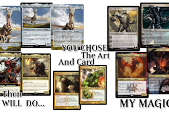 customize you commander and mtg cards to realy good art