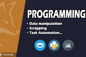 python script, application, scraping, automation