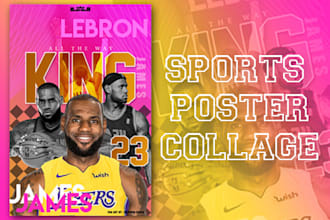 do  visually appealing collage, poster or banners roster 2025