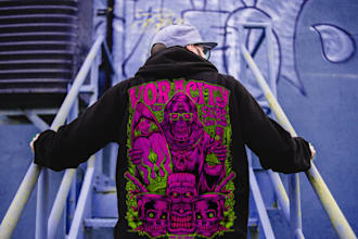 do design for artsy, skate and edgy streetwear clothing