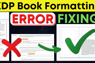 fix KDP book formatting error