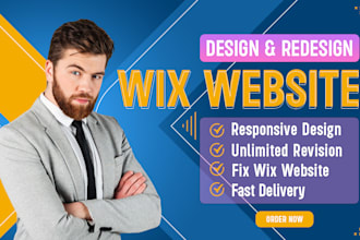 wix website design or redesign, upgrade wix website and fix wix website issues