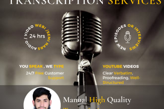 transcribe text from your video or audio files with perfection