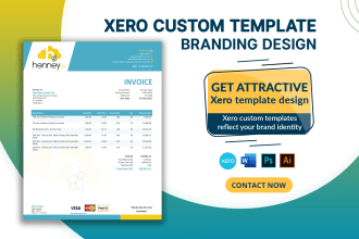 do xero custom template branding design