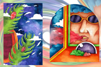 create unique psychedelic artwork for your album cover