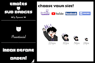 create amazing custom emotes and sub badges