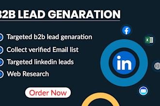 do b2b  lead generation, email listing collection by linkedin