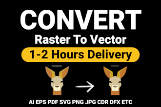 do vector tracing or convert to vector quickly