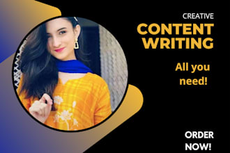 write unique creative content and SEO friendly articles and blogs