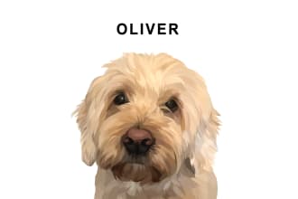 draw your cat, dog, or any pet into cartoon vector portrait