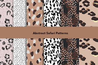 create animal skin seamless pattern