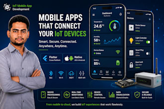 build flutter and native mobile apps for iot devices and thingsboard app