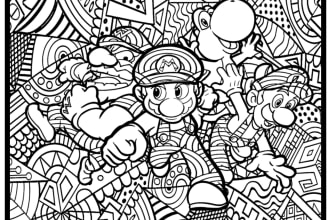 make colouring pages for kids with complex pattern for kdp