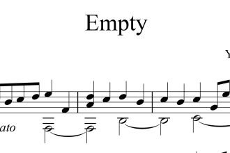 transcript your classical guitar song into musical notes
