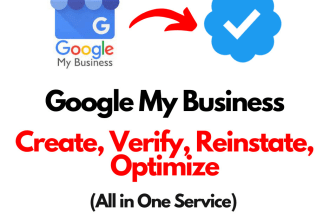 create, verify and optimize google my business profile