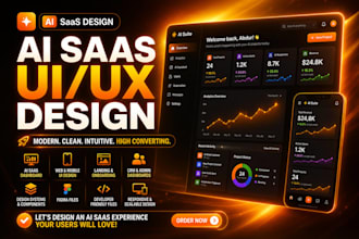 design ai saas application or saas product UI UX design in figma