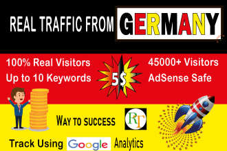 provide german organic or social media traffic