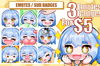 create twitch emotes, emojis, icons, sub badges, discord