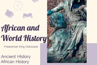 research and write african and ancient greek history
