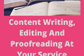 write really informative and creative articles and blogs