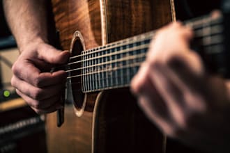 record professional acoustic guitar tracks in my studio