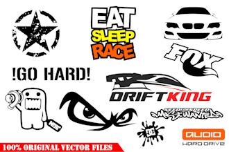 create, recreate decal and vinyl designs for print and cut