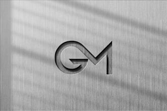 design font or monogram logo design
