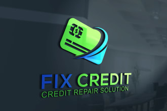 design credit repair bookkeeping and financial business logo