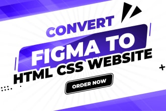 convert figma to html responsive website