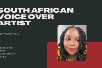 deliver a south african voice over