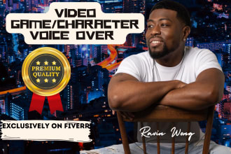 record a video game or animated cartoon male voice over