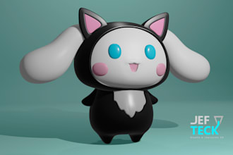 design a 3d cute model for 3d printing