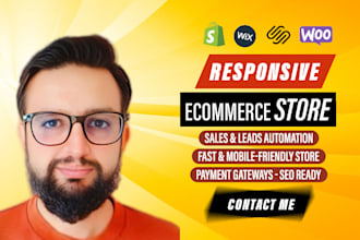 develop responsive ecommerce store online with automation