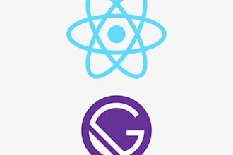 developed website in react gatsby nuxt