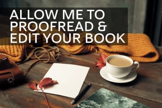 proofread and line edit your book