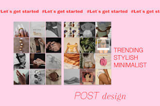 design instagram social media post, banner, flyer, ad