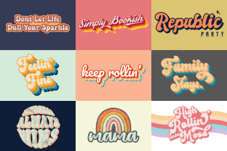 do retro typography designs t shirt for merch by amazon