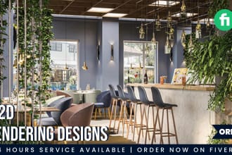 do 3d rendering, interior and exterior design, and floor plans